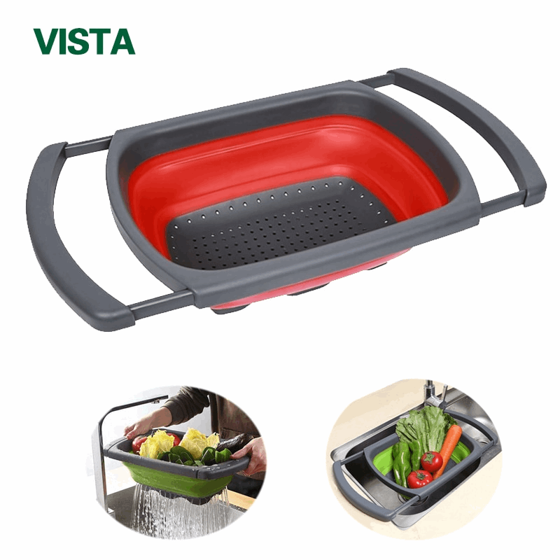 Pack De 2 Coladores Progresivos Para Latas – Drenaje De Conservas, Verduras Y Fruta (Gris Y Azul)