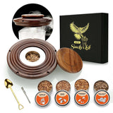 Cocktail Smoker Kit Premium Quality:Walnut Beech,for Wood Chip Flavors