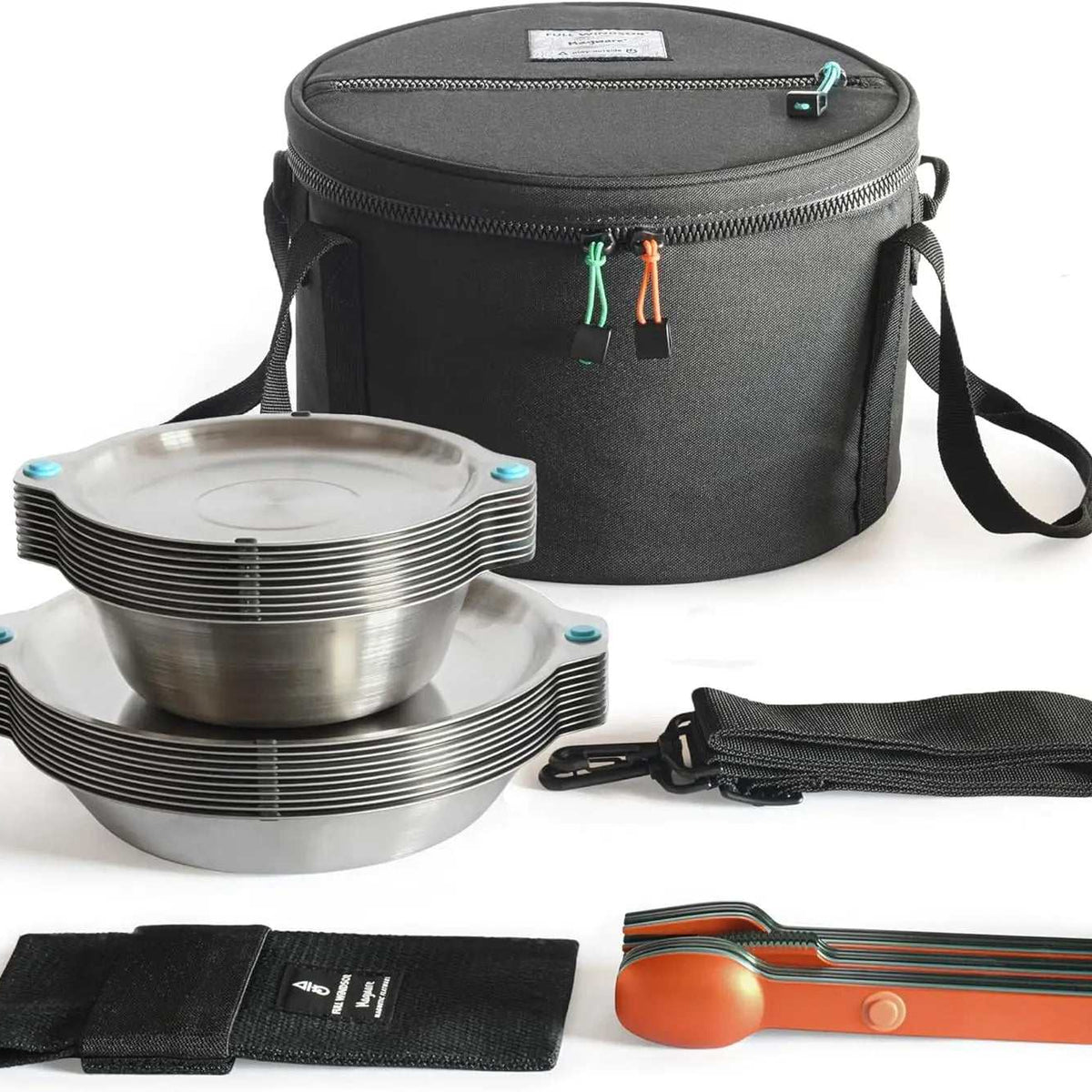 Dinnerware set-Stainless Steel Luxury Travel Portable Camping Mess Kit