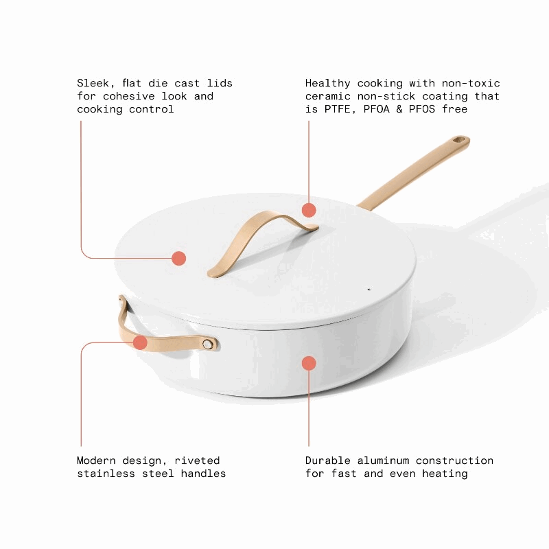 5.5 Quart Ceramic Non-Stick Sauté Pan