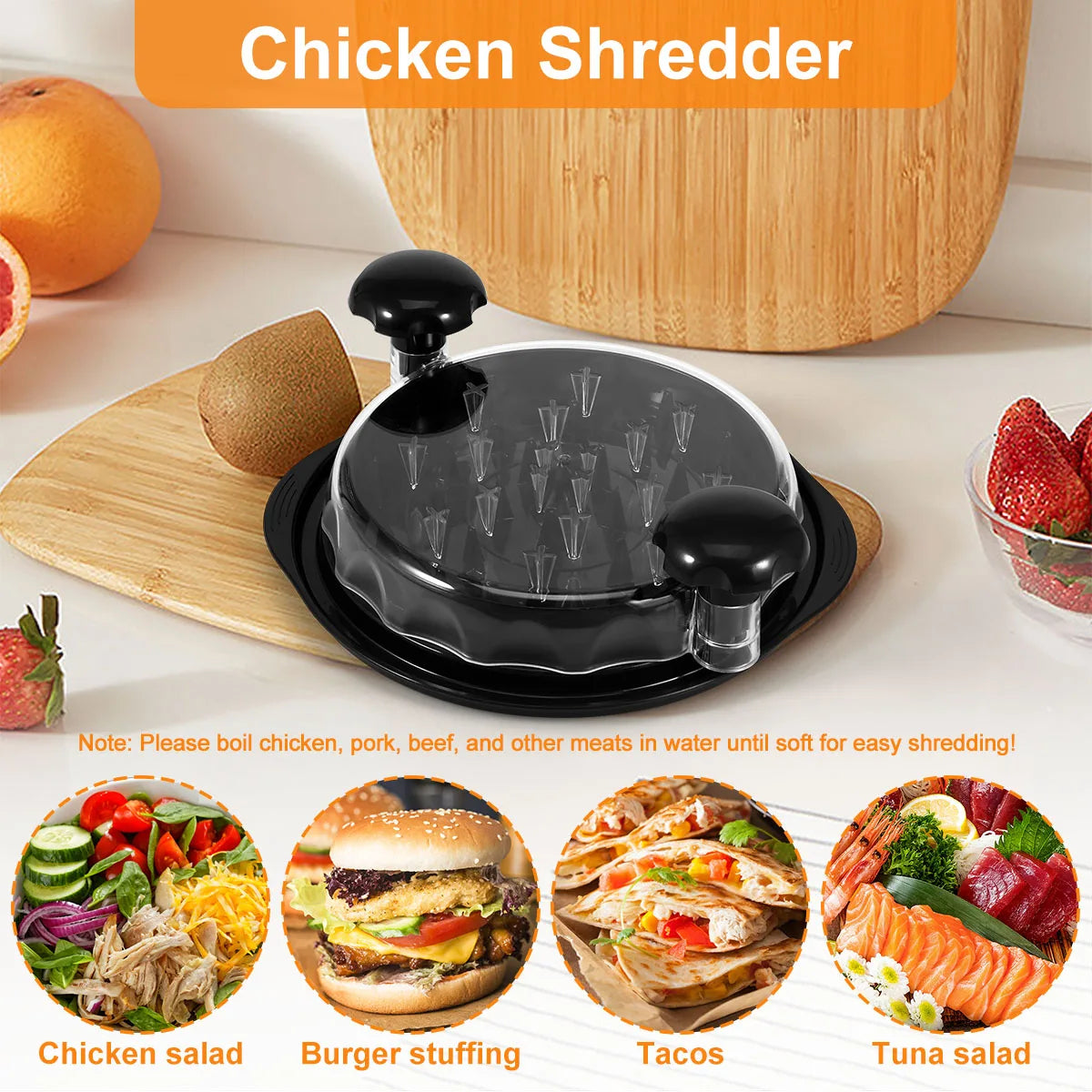 Portable Chicken Shredder Non-Slip