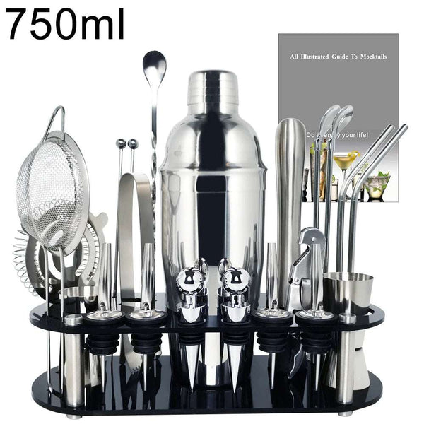 Cocktail Shaker Tool Kit 22 -Piece Bartender - Essential for Home Bars