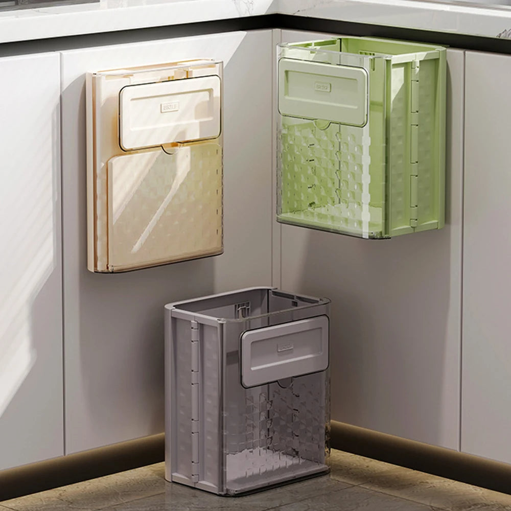 Cabinet Hanging Folding Trash Can