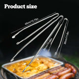 Grilling Flipping Stainless Steel BBQ Tongs-Perfect for Grilling 