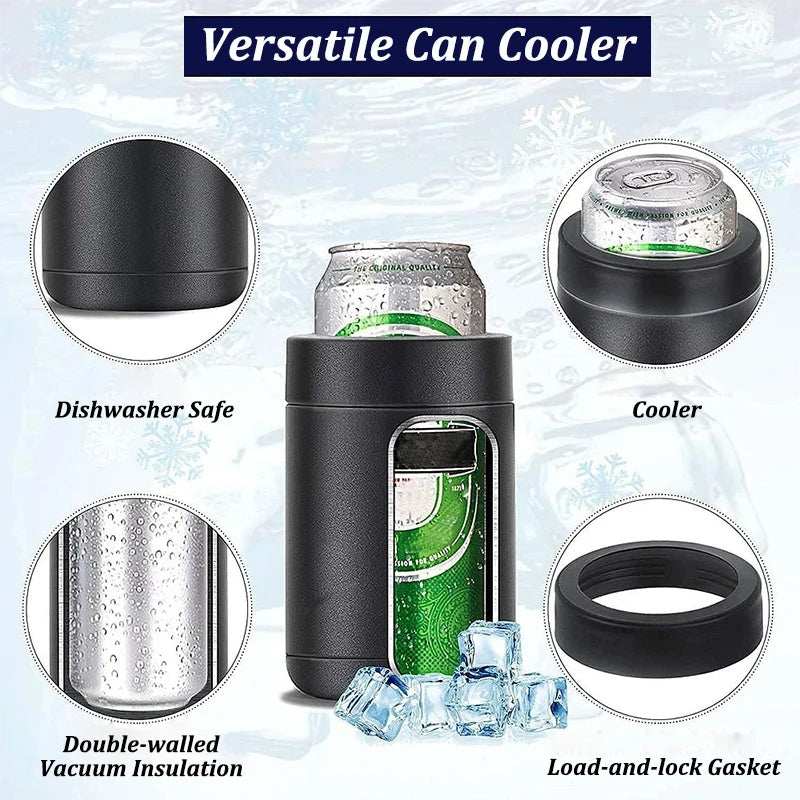 Can Holder - Keep Your Drink Cool 3-in-1 Stainless Steel Drink for you