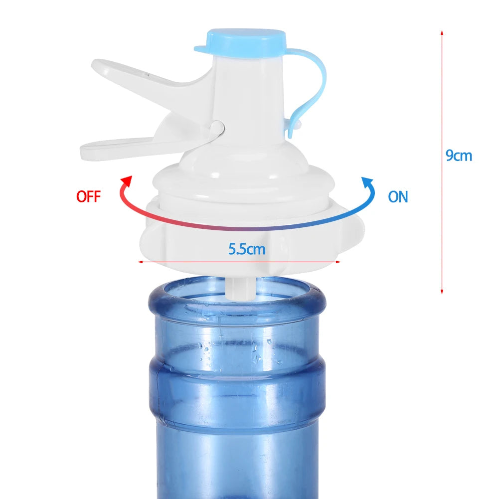 Portable Water Bottle Dispenser Pump – Eco-Friendly PP Material, Dust-Proof Cap, Easy to Install, for Home & Travel Use