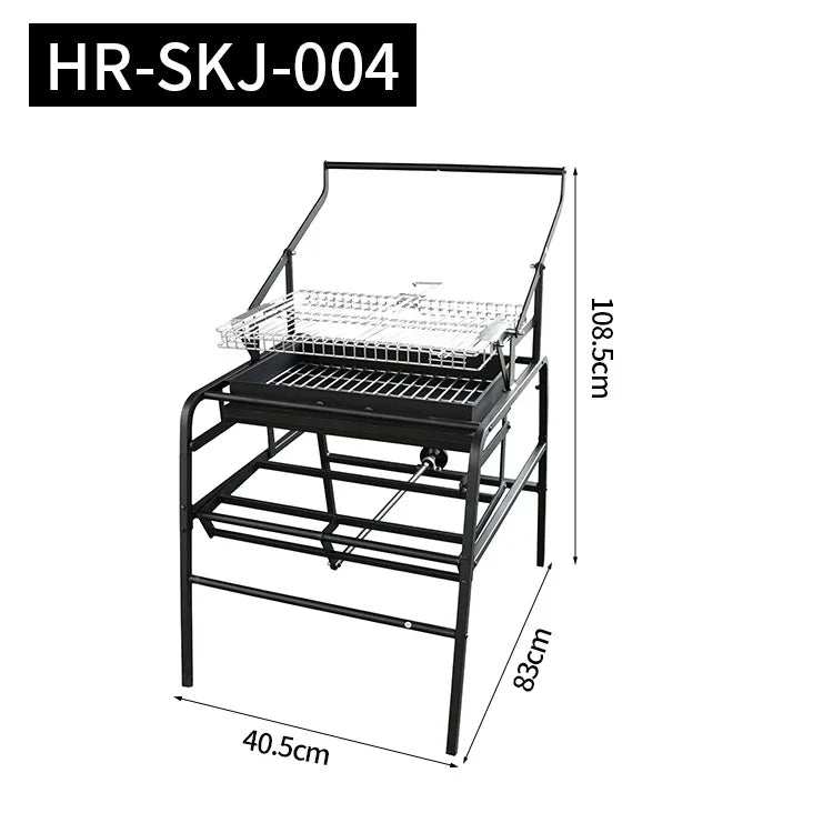 BBQ Grill Outdoor Charcoal Flipping & Rotating BBQ Grill Mesh Frame!!!