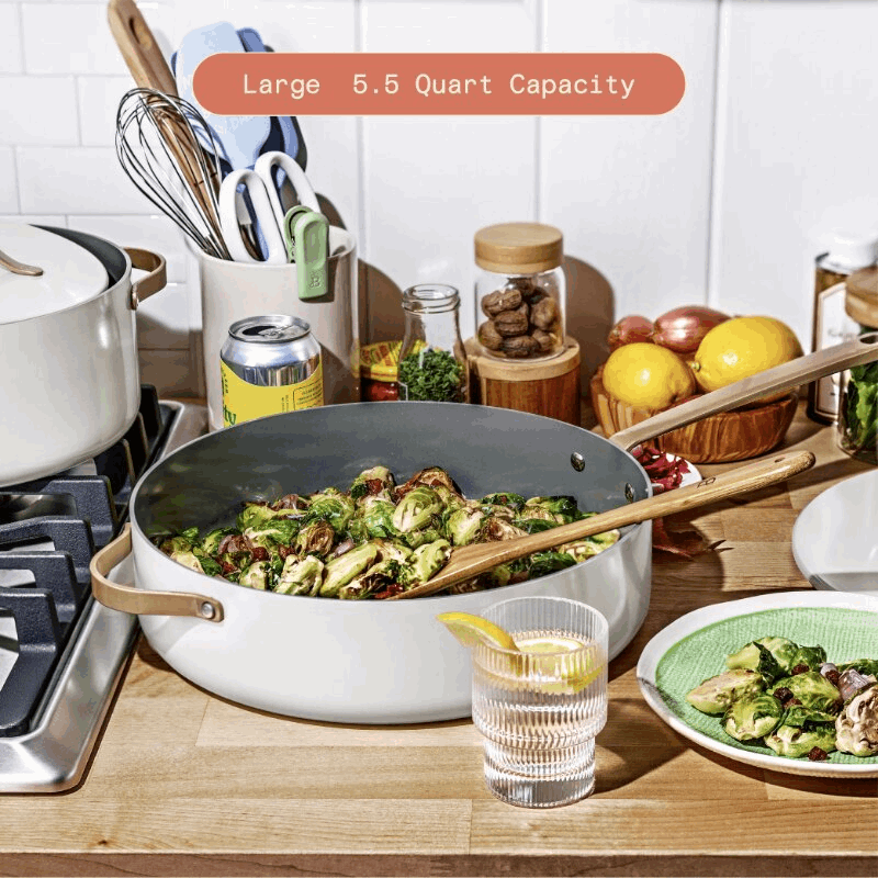 5.5 Quart Ceramic Non-Stick Sauté Pan