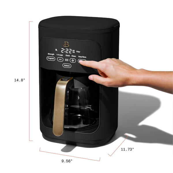 Programmable Touchscreen Coffee Maker, Black Sesame - Culinarywellbeing