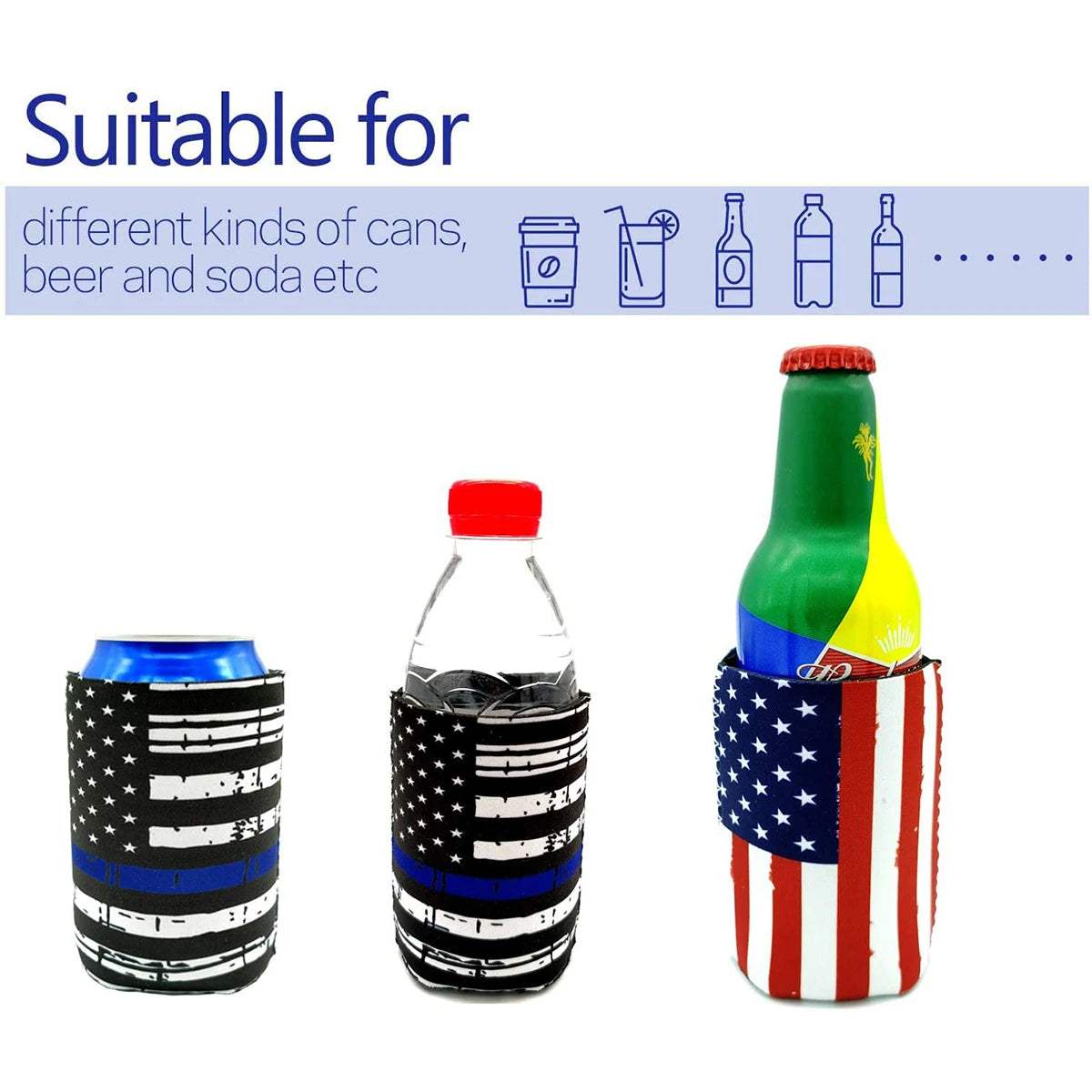 Can Sleeves Reusable Neoprene: Insulated Drink Cooler -Premium Quality