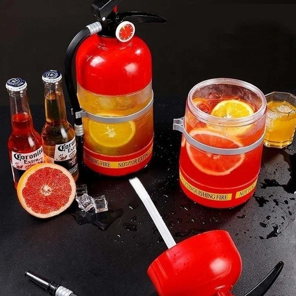 Beer Dispenser 1.5L Fire Extinguisher Shaped:Durable,Creative, Acrylic