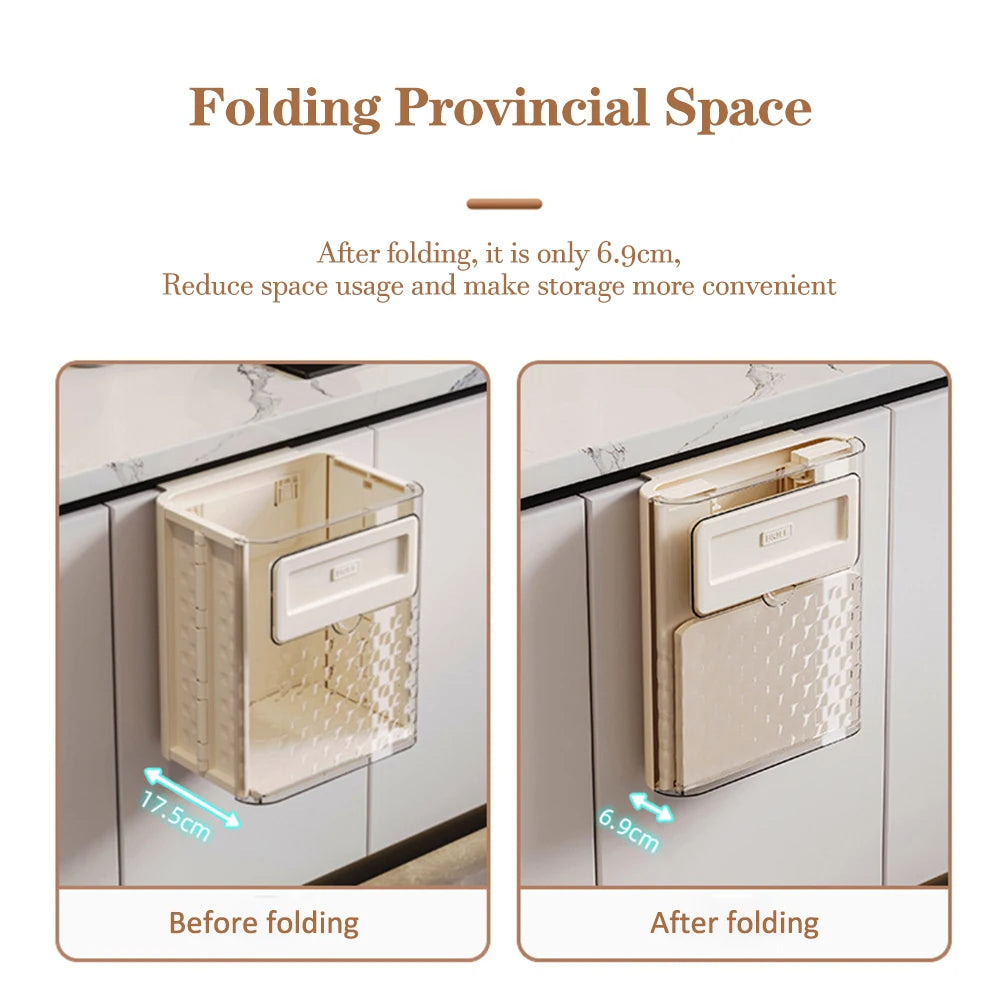 Cabinet Hanging Folding Trash Can