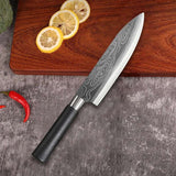 Chef knife set Laser Damascus Pattern Utility Kitchen Knives Set 