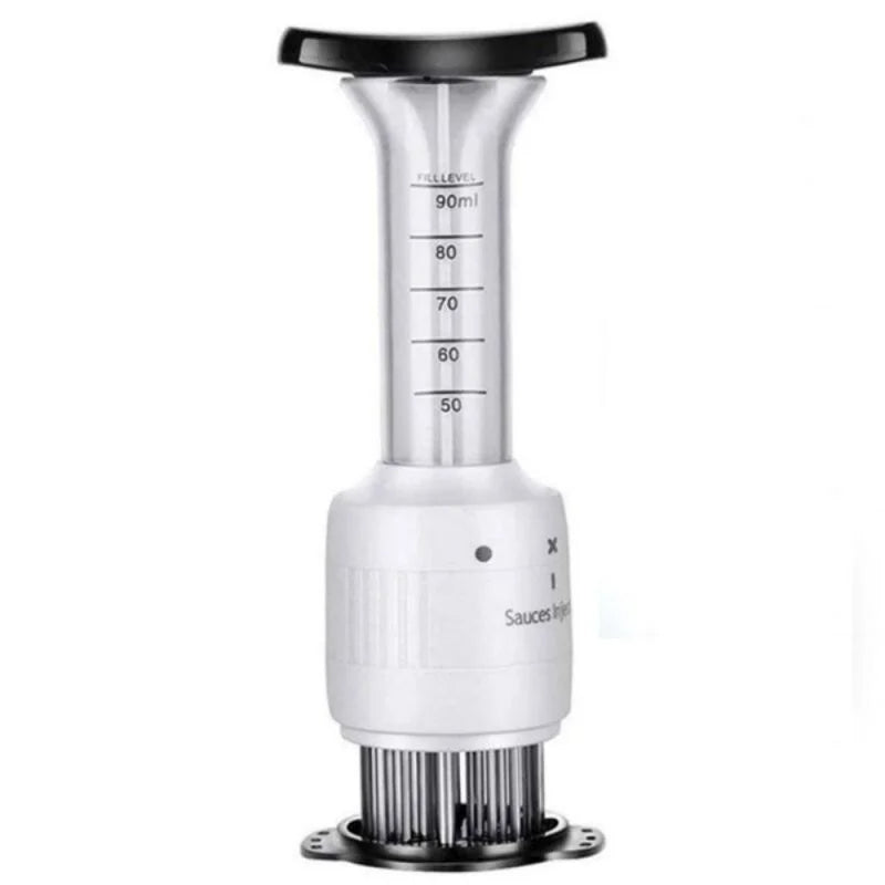 Stainless Steel Marinade Meat Injector 2-In-1 Meat Tenderizer Marinade Injector With Stainless Needle - Culinarywellbeing