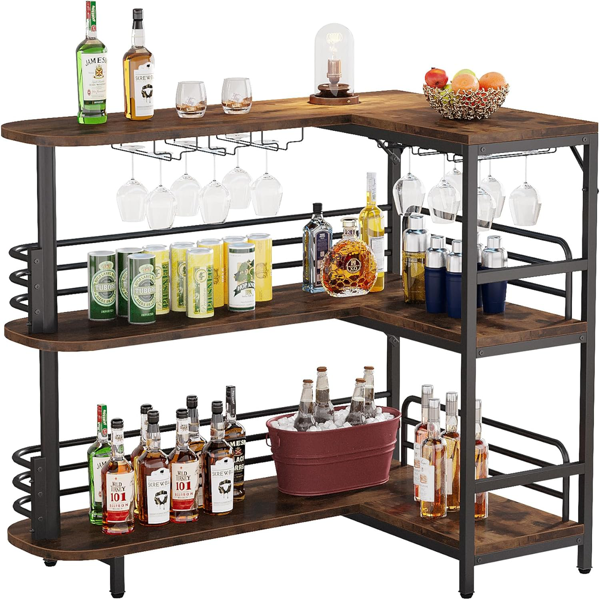 The Ultimate L-Shaped Bar Table