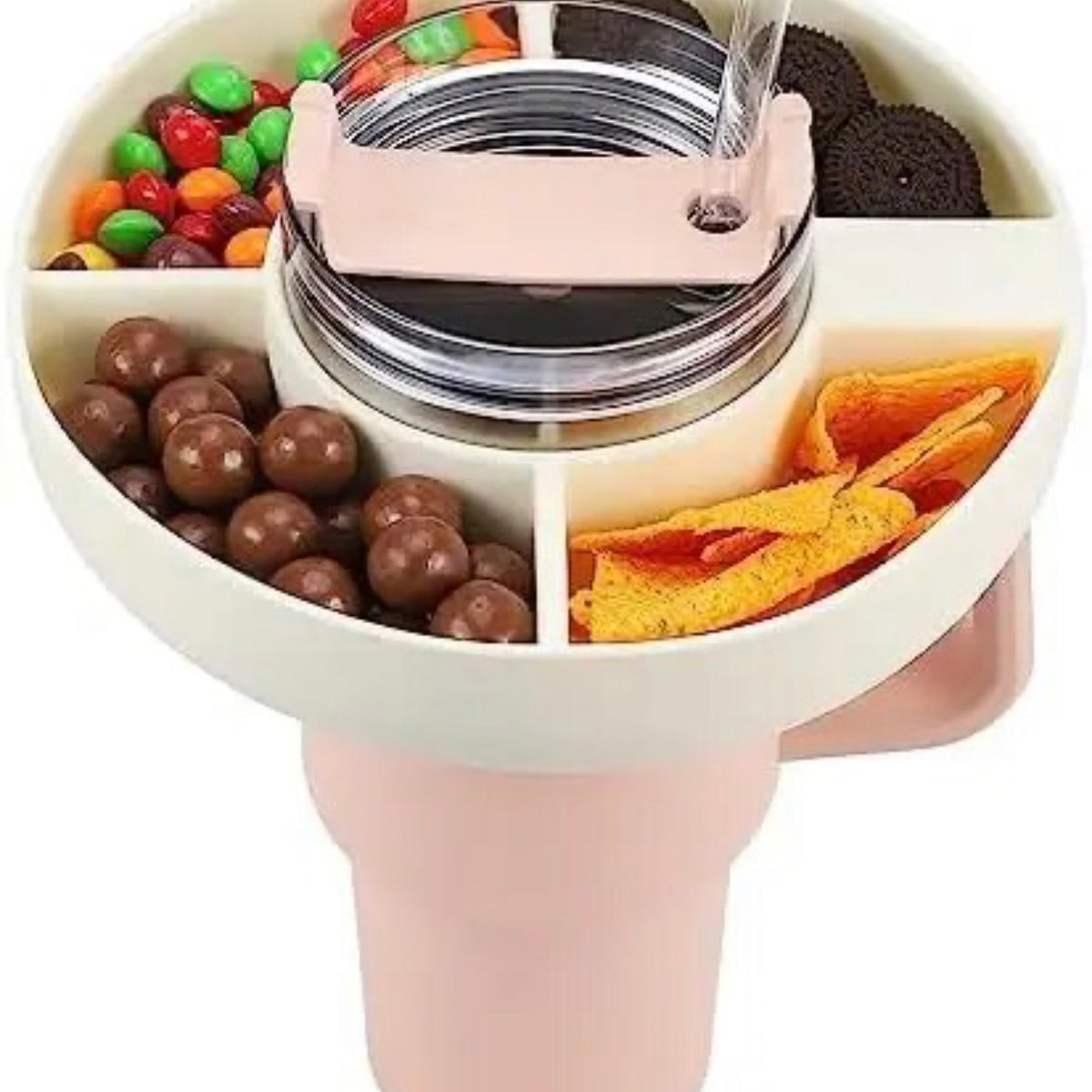 Multifunctional Triple Top Snacks & Drinks Bowl for Stanley Quencher 30/40 oz - Culinarywellbeing