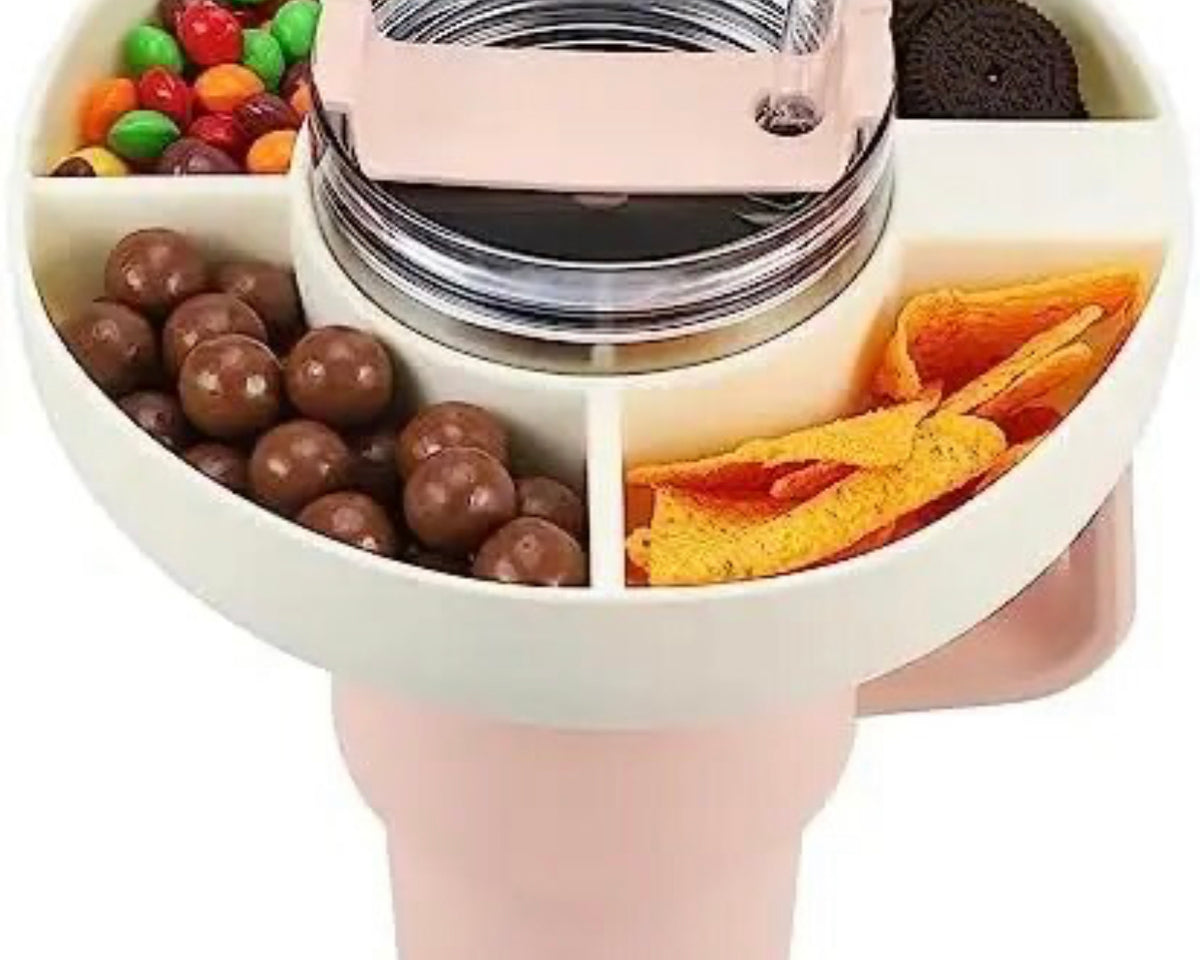 Multifunctional Triple Top Snacks & Drinks Bowl for Stanley Quencher 30/40 oz - Culinarywellbeing