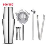 Stainless Steel Cocktail Shaker Mixer Wine Martini Boston Shaker For Bartender Drink Party Bar Tools 550ML/750ML - TheWellBeing1