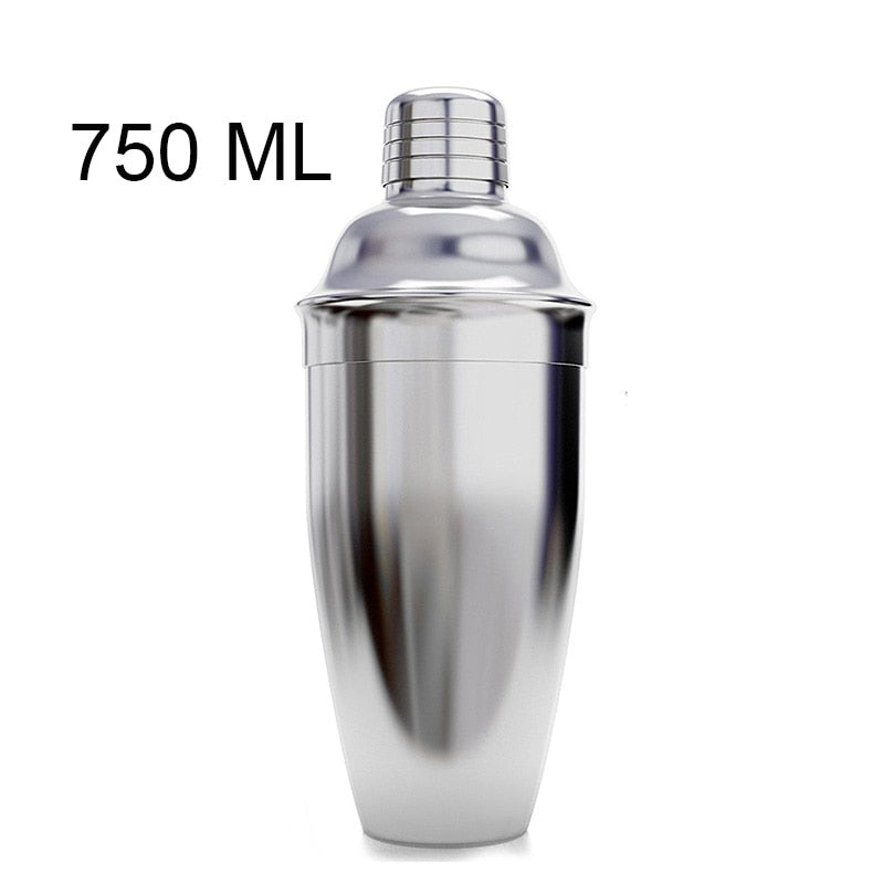 Stainless Steel Cocktail Shaker Mixer Wine Martini Boston Shaker For Bartender Drink Party Bar Tools 550ML/750ML - TheWellBeing1