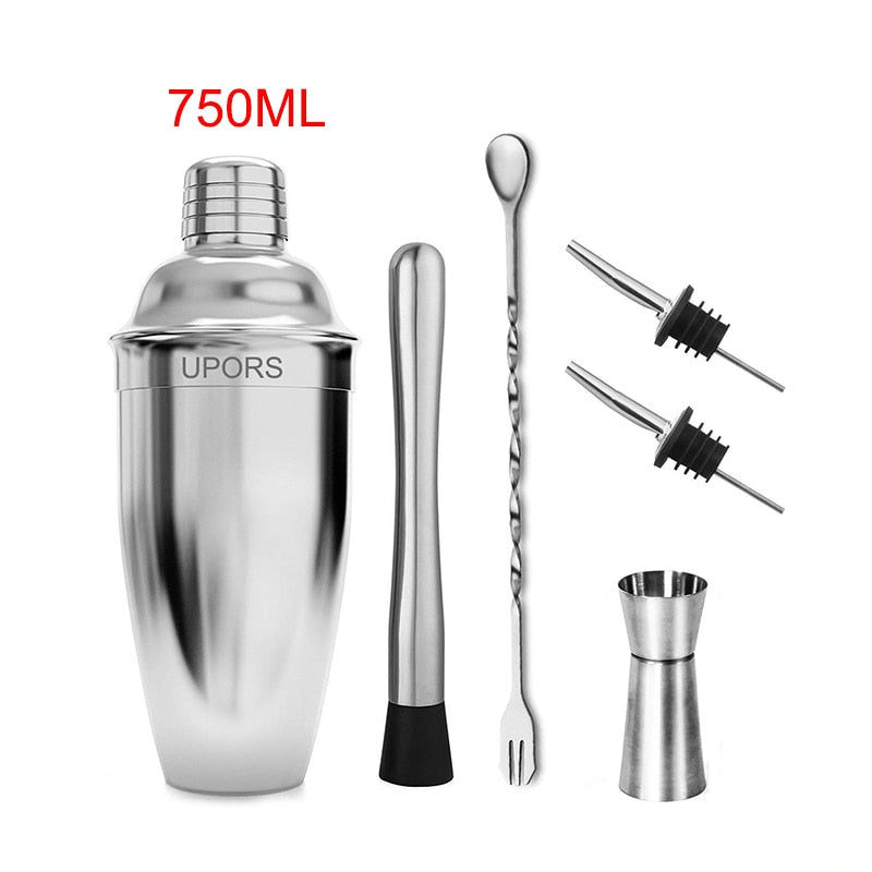 Stainless Steel Cocktail Shaker Mixer Wine Martini Boston Shaker For Bartender Drink Party Bar Tools 550ML/750ML - TheWellBeing1