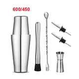 Stainless Steel Cocktail Shaker Mixer Wine Martini Boston Shaker For Bartender Drink Party Bar Tools 550ML/750ML - TheWellBeing1