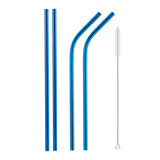 Metal drinking straws With Cleaner Brush 304 Stainless Steel