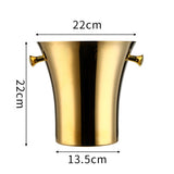 Noble Luxury ice bucket 304 Stainless steel golden hammer pattern Beer bucket Daily Party ice red wine champagne Bowl barrel - TheWellBeing1