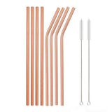 Metal drinking straws With Cleaner Brush 304 Stainless Steel