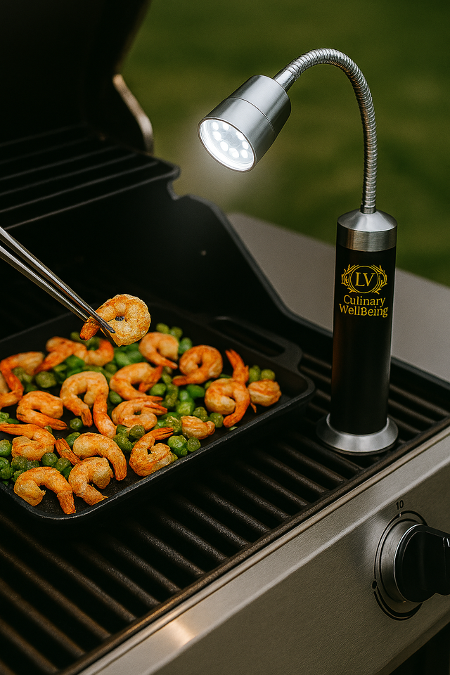 360° Magnetic BBQ Grill Light - 9 LED Super Bright, Weather Resistant, Gooseneck Camping Light (Batteries Not Included) - CulinaryWellBeing