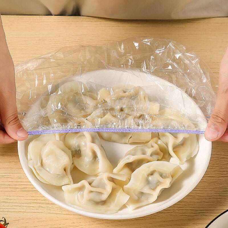 Colorful Saran Wrap Disposable Food Cover Food Grade Fruit Fresh-keeping Plastic Bag