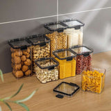 Clear Food Storage Box,Food Storage Container With Lid, Plastic Kitchen And Pantry Organization Canisters - TheWellBeing1