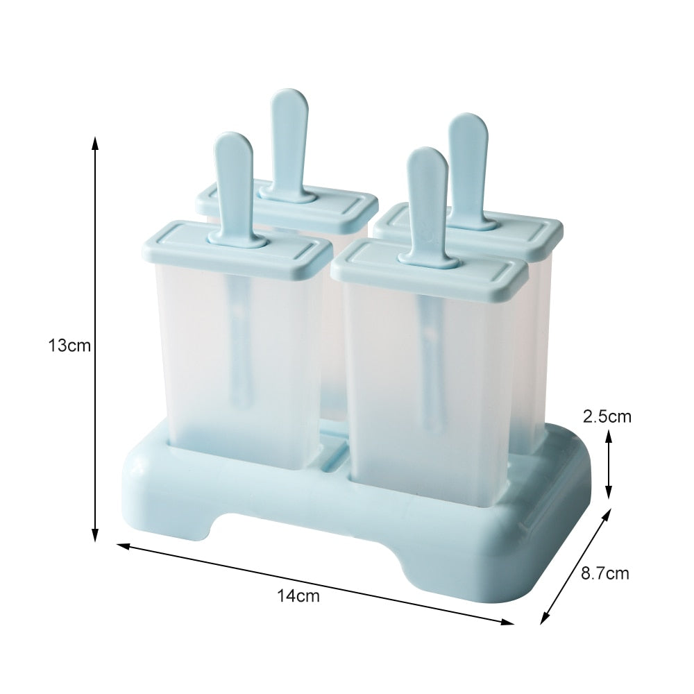 Ice Box with Plastic Stick Ice-lolly Mold Ice Cube Tray - Culinarywellbeing