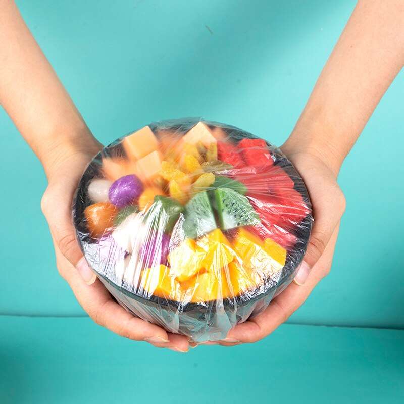 Colorful Saran Wrap Disposable Food Cover Food Grade Fruit Fresh-keeping Plastic Bag