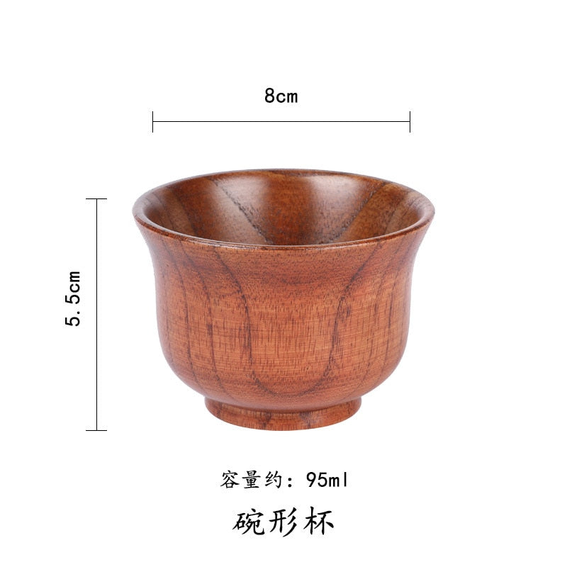 Wooden Big Belly Cups Handmade Jujube Wood Handle Cups Beer Tea Coffee Milk Water Cup Kitchen Bar Drinkware for Kitchen Bar 1PC - TheWellBeing1