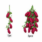 TheWellBeing™ Artificial Simulation Vegetables - Fake Chili Pepper Fruit for Photography Props and Home Decoration - Culinarywellbeing