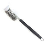 Stainless Steel Barbecue Brush Outdoor Travel BBQ Grill Cleaning BrushâTHE SAFEST BRISTLE FREE GRILL BRUSH. No bristles that can break off and end up in your food. Our heavy duty design with built in scraper lets you use as much elboTheWellBeing1Stainless Steel Barbecue Brush Outdoor Travel BBQ Grill Cleaning Brushes KitchenCulinaryWellBeing