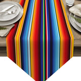 Colorful Mexico Abstract Flower Modern Table Runner Cotton Linen Tablecloth Wedding Party Dinner Coffee Table Decoration Cloth - TheWellBeing1