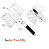 Stainless Steel Removable Folding Portable Grill Net  BBQ ToolsSpecification:
Material: 304 Stainless steel(Food grade material, FDA/LFGB/DGCCRF Certification)
Package includes: 1 pcs Grill meshTheWellBeing1Stainless Steel Removable Folding Portable Grill Net BBQ ToolsCulinaryWellBeing