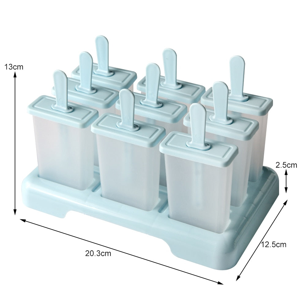 Ice Box with Plastic Stick Ice-lolly Mold Ice Cube Tray - Culinarywellbeing