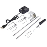 Universal Automatic Grill Rotisserie Kit w/ Electric Motor BBQ Bracket Roaster - TheWellBeing1