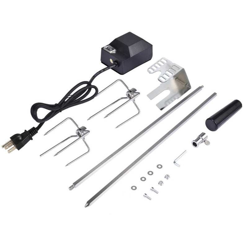 Universal Automatic Grill Rotisserie Kit w/ Electric Motor BBQ BracketMULTI-PURPOSE: The Universal Automatic Grill Set is an easy way to cook delicious BBQ, turkey and chicken.

Powerful Motor: Deluxe motor has on/off switch and auto rTheWellBeing1/ Electric Motor BBQ Bracket RoasterCulinaryWellBeing