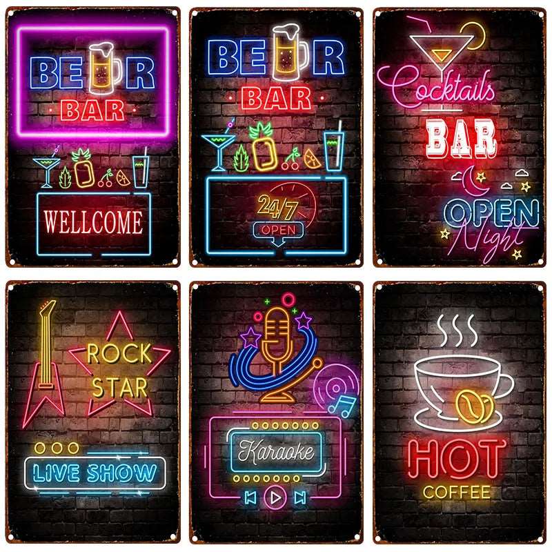 Decoration Metal Sign Tin Sign Tin Plates Wall Decor Room Decoration Retro Vintage