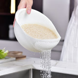 Rice Washing Filter Strainer Basket Colander Sieve Fruit Vegetable Bowl Drainer Cleaning Tools - Culinarywellbeing