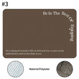 Printed Dish Drying Mat Super Absorbent Coffee Drain Pad Tableware Draining Pad Quick Dry Rug Kitchen Dinnerware Placemat - TheWellBeing1