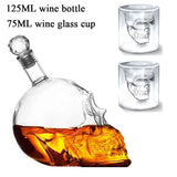 Creative Skull Glass Wine Bottle Whisky Wine Crystal CupsTransparent Drinking Drinkware Personality Bar Set Tool Gift 125-1000ml - TheWellBeing1