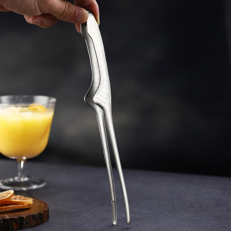 Tong Tweezer Culinary Tweezer Stainless Steel Precision Tongs for BBQ, Bar Garnish, Cooking - Culinarywellbeing