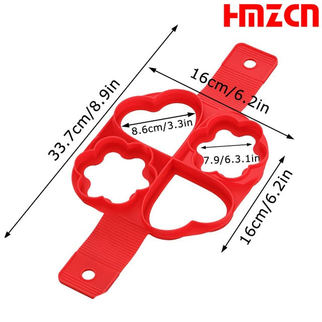 TheWellBeing™ Egg Pancake Ring Nonstick Pancake Maker Mold Silicone - Culinarywellbeing