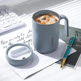 Creative PP Liner Drinking Cup Portable Office Large Capacity Covered Milk Coffee Cup Gift - Culinarywellbeing