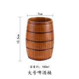 Wooden Big Belly Cups Handmade Jujube Wood Handle Cups Beer Tea Coffee Milk Water Cup Kitchen Bar Drinkware for Kitchen Bar 1PC - TheWellBeing1