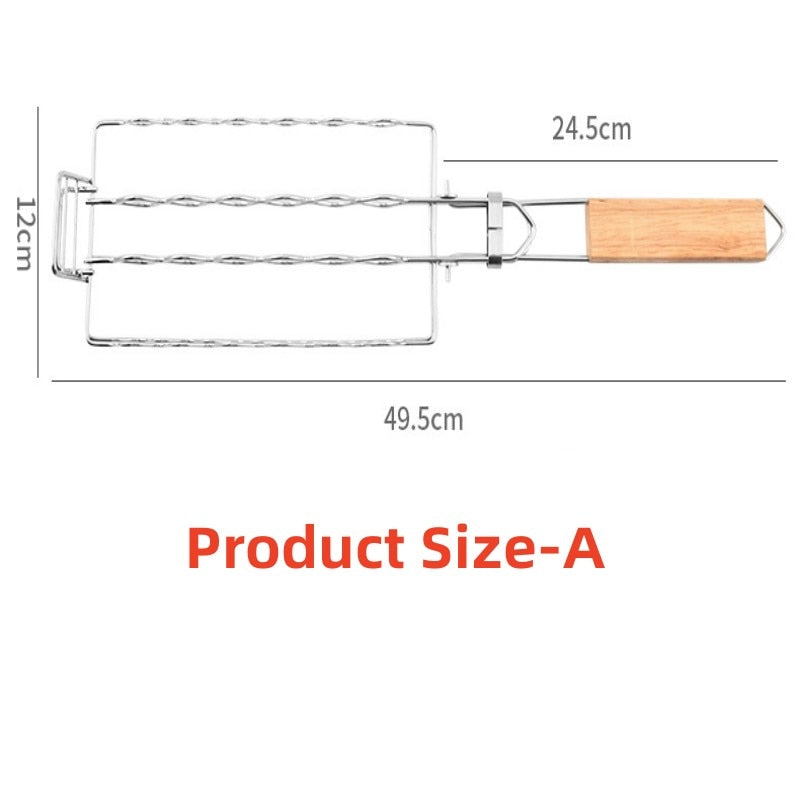 Stainless Steel Removable Folding Portable Grill Net  BBQ ToolsSpecification:
Material: 304 Stainless steel(Food grade material, FDA/LFGB/DGCCRF Certification)
Package includes: 1 pcs Grill meshTheWellBeing1Stainless Steel Removable Folding Portable Grill Net BBQ ToolsCulinaryWellBeing